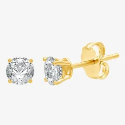 Ever Star 1 CT. T.W. Lab-Grown (G / SI1-SI2) Diamond 10K or 14K Gold Round Stud Earrings