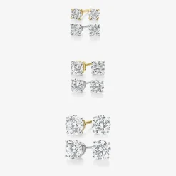 Ever Star 1 CT. T.W. Lab-Grown (G / SI1-SI2) Diamond 10K or 14K Gold Round Stud Earrings