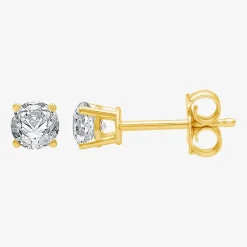 Ever Star 1/2 CT. T.W. Lab-Grown (G / SI1-SI2) Diamond 10K or 14K Gold Round Stud Earrings