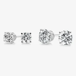 Ever Star 1/2 CT. T.W. Lab-Grown (G / SI1-SI2) Diamond 10K or 14K Gold Round Stud Earrings