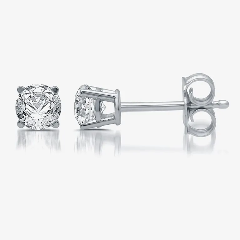Ever Star 1/2 CT. T.W. Lab-Grown (G / SI1-SI2) Diamond 10K or 14K Gold Round Stud Earrings