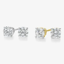Ever Star 1/2 CT. T.W. Lab-Grown (G / SI1-SI2) Diamond 10K or 14K Gold Round Stud Earrings