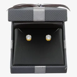 Ever Star 1 3/8 CT. T.W. Lab-Grown (G / SI1-SI2)  Diamond 10K or 14K Gold Round Stud Earrings