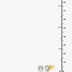 Ever Star 1 3/8 CT. T.W. Lab-Grown (G / SI1-SI2)  Diamond 10K or 14K Gold Round Stud Earrings
