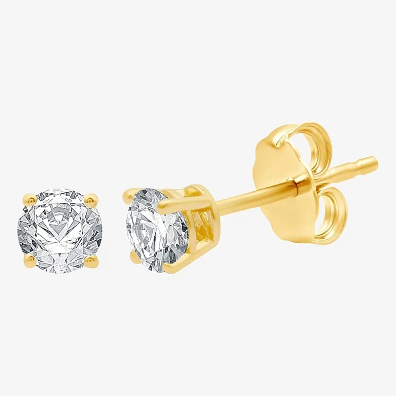 Ever Star 3/4 CT. T.W. Lab-Grown (G / SI1-SI2) Diamond 10K or 14K Gold Round Stud Earrings