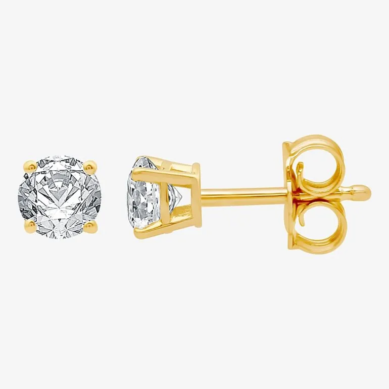 Ever Star 3/4 CT. T.W. Lab-Grown (G / SI1-SI2) Diamond 10K or 14K Gold Round Stud Earrings