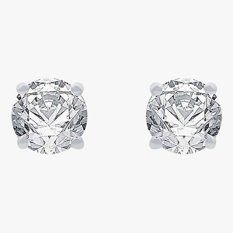 Ever Star 3/4 CT. T.W. Lab-Grown (G / SI1-SI2) Diamond 10K or 14K Gold Round Stud Earrings