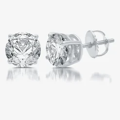 Ever Star (G / SI1-SI2) 2 CT. T.W. Lab-Grown Diamond 10K or 14K Gold Round Stud Earrings
