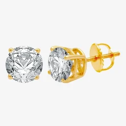Ever Star (G / SI1-SI2) 2 CT. T.W. Lab-Grown Diamond 10K or 14K Gold Round Stud Earrings
