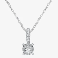 Ever Star (G / SI1-SI2) 1/2 CT. T.W. Lab Grown White Diamond Sterling Silver Round 2-pc. Jewelry Set