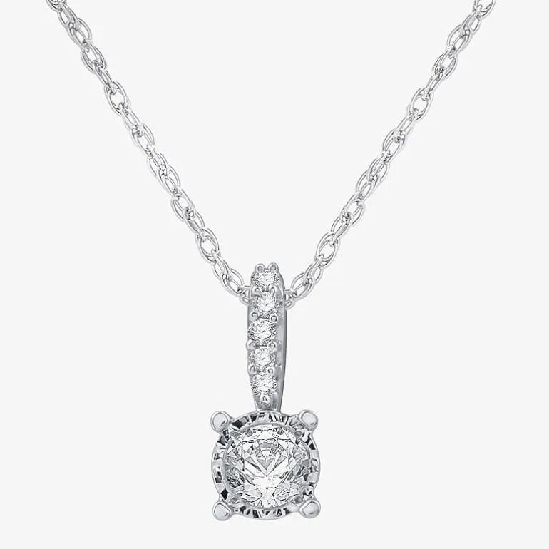 Ever Star (G / SI1-SI2) 1/2 CT. T.W. Lab Grown White Diamond Sterling Silver Round 2-pc. Jewelry Set