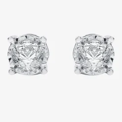 Ever Star (G / SI1-SI2) 1/2 CT. T.W. Lab Grown White Diamond Sterling Silver Round 2-pc. Jewelry Set