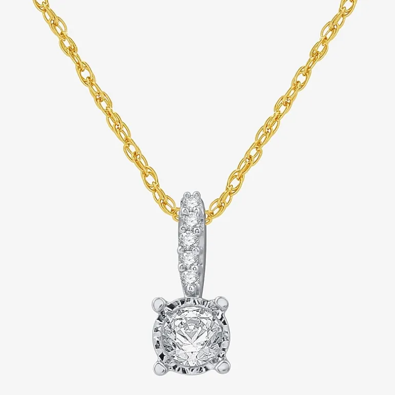 Ever Star (G / SI1-SI2) 1/2 CT. T.W. Lab Grown White Diamond Sterling Silver Round 2-pc. Jewelry Set