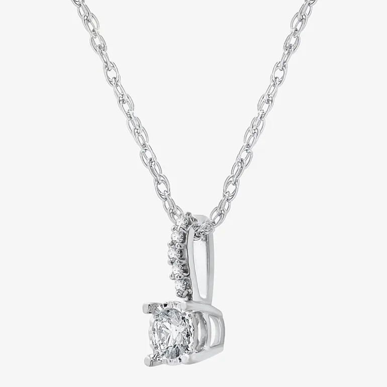 Ever Star (G / SI1-SI2) 1/2 CT. T.W. Lab Grown White Diamond Sterling Silver Round 2-pc. Jewelry Set