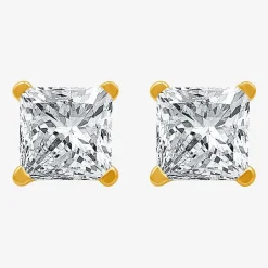 Ever Star (G / SI1-SI2) 2 CT. T.W. Lab-Grown Diamond 10K or 14K Gold Princess Stud Earrings
