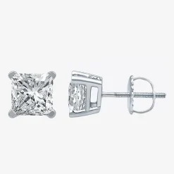 Ever Star (G / SI1-SI2) 2 CT. T.W. Lab-Grown Diamond 10K or 14K Gold Princess Stud Earrings
