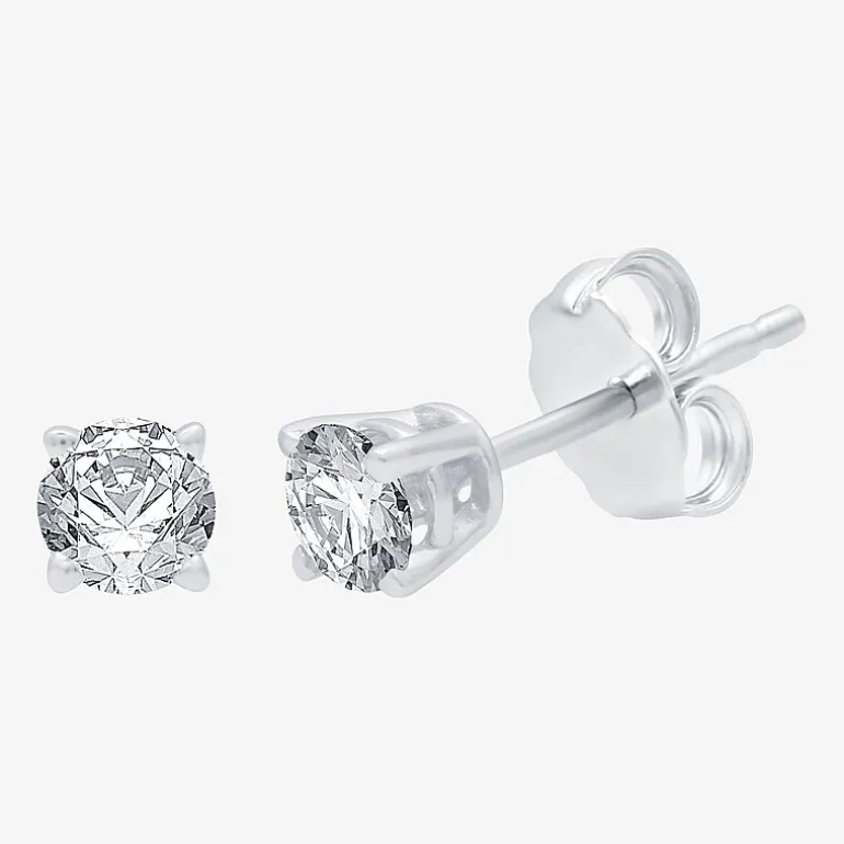 Ever Star (G / VS2) 1 CT. T.W. Lab Grown White Diamond 14K Gold 5.2mm Round Stud Earrings