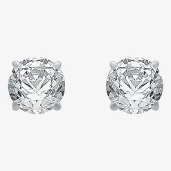 Ever Star (G / VS2) 1 1/2 CT. T.W. Lab Grown White Diamond 14K Gold 5.8mm Stud Earrings