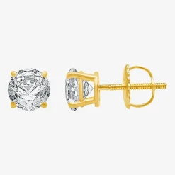 Ever Star (G / VS2) 1 1/2 CT. T.W. Lab Grown White Diamond 14K Gold 5.8mm Stud Earrings