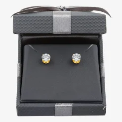 Ever Star (G / VS2) 2 CT. T.W. Lab Grown White Diamond 14K Gold 6.3mm Round Stud Earrings