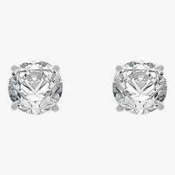Ever Star (G / Vs1-Vs2) 5 CT. T.W. Lab Grown White Diamond 14K Gold 14K Gold Round Stud Earrings