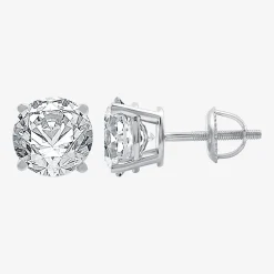 Ever Star (G / Vs1-Vs2) 5 CT. T.W. Lab Grown White Diamond 14K Gold 14K Gold Round Stud Earrings
