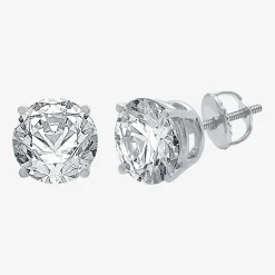 Ever Star (G / Vs1-Vs2) 4 CT. T.W. Lab Grown White Diamond 14K Gold Round Stud Earrings