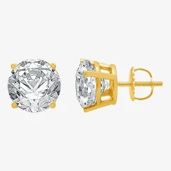 Ever Star (G / Vs1-Vs2) 4 CT. T.W. Lab Grown White Diamond 14K Gold Round Stud Earrings