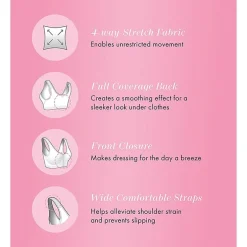 Exquisite Form FULLY® Seamless Wireless Full Coverage Bra with Front Closure -5101000