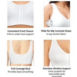 Exquisite Form FULLY® Seamless Wireless Full Coverage Bra with Front Closure -5101000