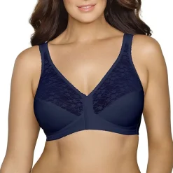 Exquisite Form®  Women's FULLY Lace Wireless Back & Posture Support Bra with Front Closure-5100565