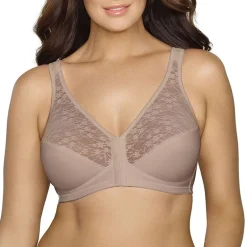Exquisite Form®  Women's FULLY Lace Wireless Back & Posture Support Bra with Front Closure-5100565