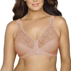 Exquisite Form®  Women's FULLY Lace Wireless Back & Posture Support Bra with Front Closure-5100565