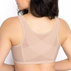 Exquisite Form®  Women's FULLY Lace Wireless Back & Posture Support Bra with Front Closure-5100565