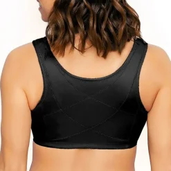 Exquisite Form® Women's FULLY Wireless Cotton Back & Posture Support Bra with Front Closure & Lace- 5100531