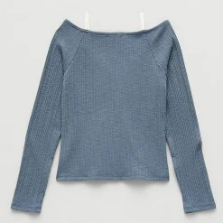 Eyeshadow Big Kid Girls Sweetheart Neck Long Sleeve Layered Top