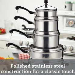Farberware Classic Series Stainless Steel 15-pc. Cookware Set