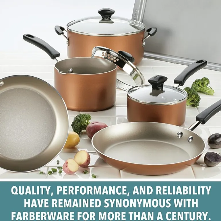 Farberware Cookstart DiamondMax Aluminum 15-pc. Cookware Set