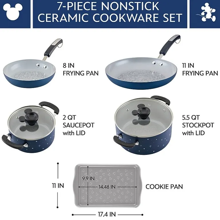 Farberware Disney Bon Voyage Ceramic 7-pc. Cookware Set