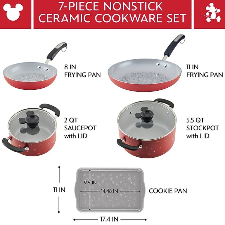 Farberware Disney Bon Voyage Ceramic 7-pc. Cookware Set