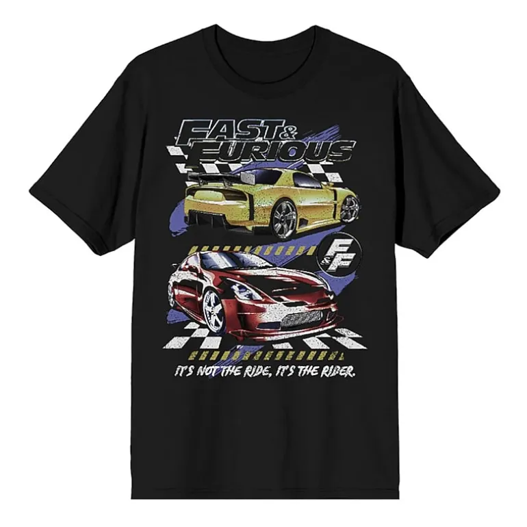 Fast & Furious Mens Crew Neck Short Sleeve Regular Fit Graphic T-Shirt