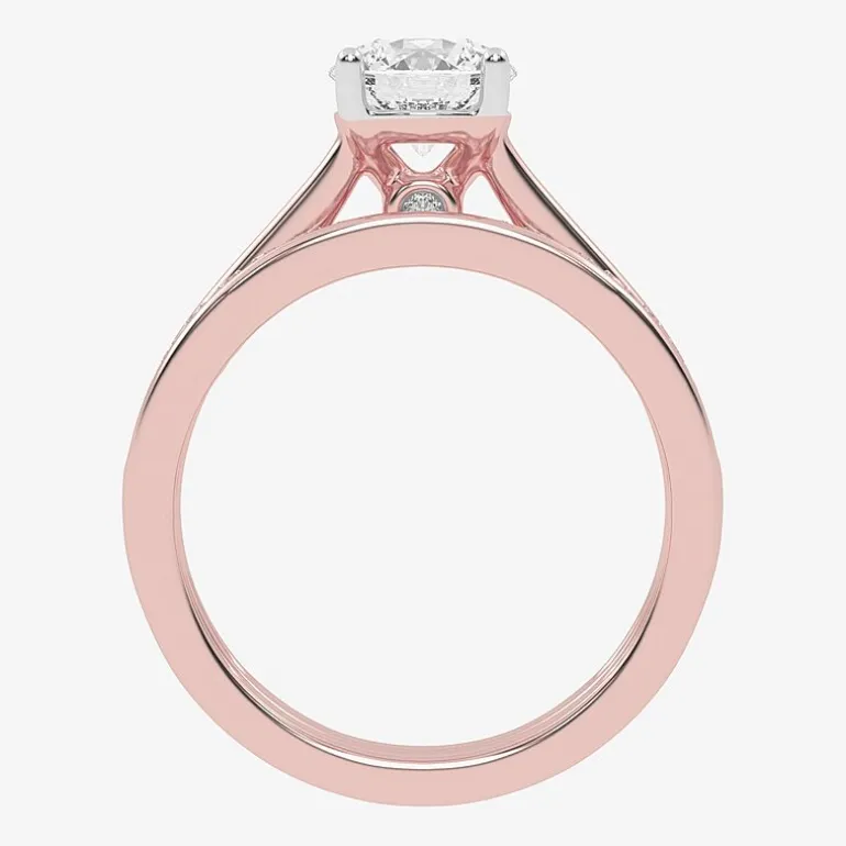 (F-G /Vs2-Si1) Womens 2 1/2 CT. T.W. Lab Grown White Diamond 10K Gold Round Side Stone Bridal Set