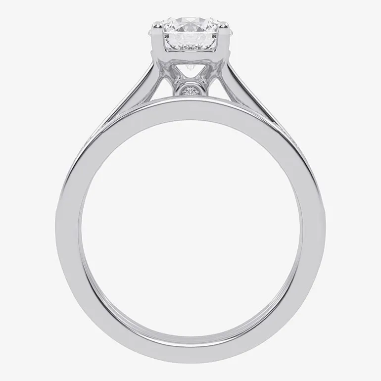 (F-G /Vs2-Si1) Womens 2 1/2 CT. T.W. Lab Grown White Diamond 10K Gold Round Side Stone Bridal Set