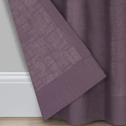 Fieldcrest Arden Solid Cotton Grommet Top Sheer Single Curtain Panel