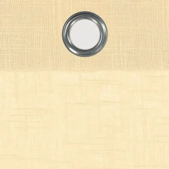 Fieldcrest Arden Solid Cotton Grommet Top Sheer Single Curtain Panel