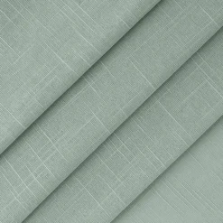 Fieldcrest Arden Solid Cotton Grommet Top Sheer Single Curtain Panel