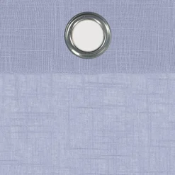 Fieldcrest Arden Solid Cotton Grommet Top Sheer Single Curtain Panel