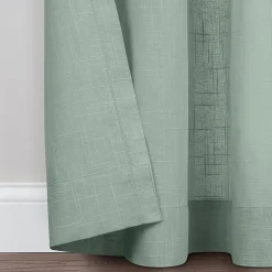 Fieldcrest Arden Solid Cotton Grommet Top Sheer Single Curtain Panel