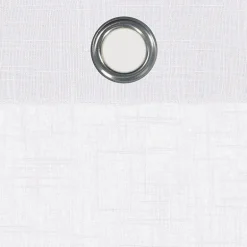 Fieldcrest Arden Solid Cotton Grommet Top Sheer Single Curtain Panel