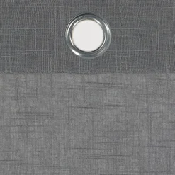 Fieldcrest Arden Solid Cotton Grommet Top Sheer Single Curtain Panel
